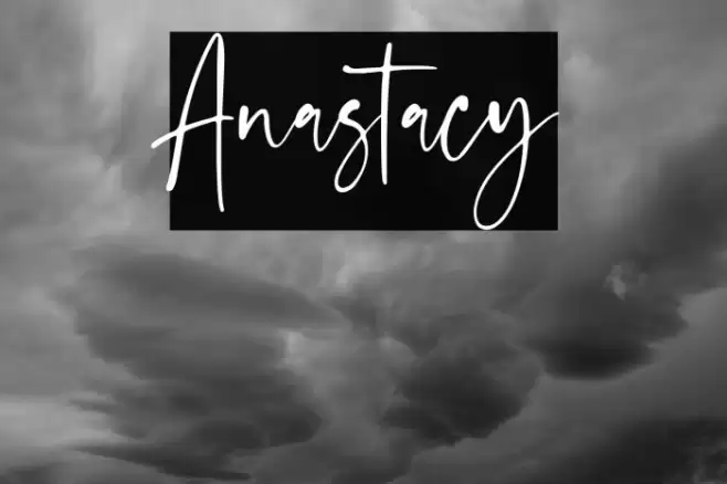 Anastacy Font examples