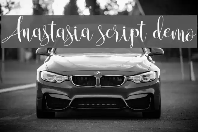 Anastasia script [demo] Font examples
