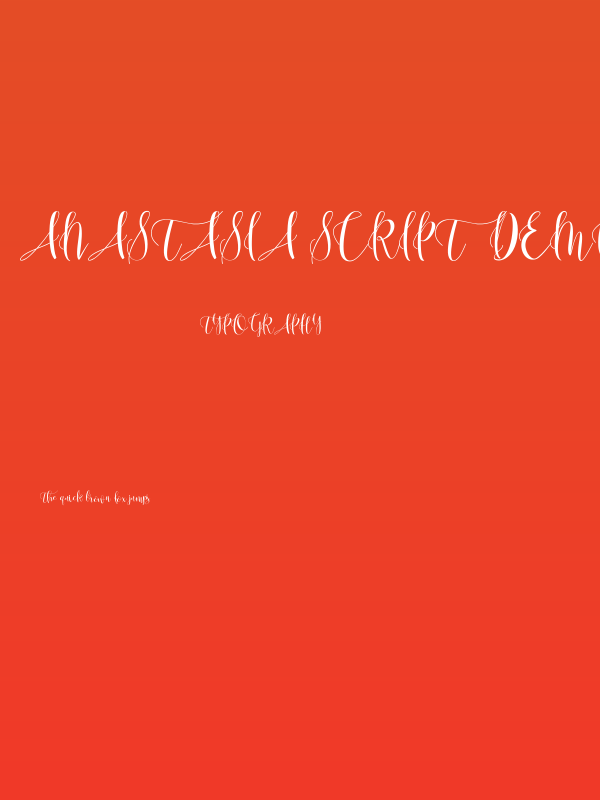 Anastasia script [demo] Poster