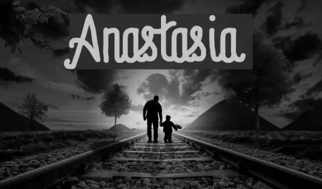 Anastasia Font examples