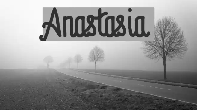 Anastasia Font examples