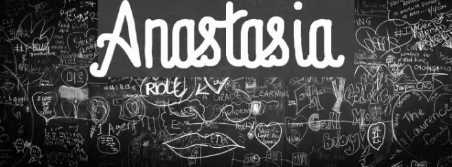 Anastasia Font examples