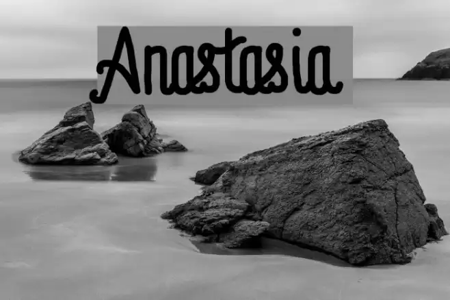 Anastasia Font examples