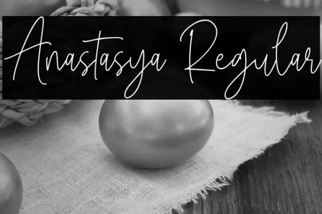 Anastasya Regular フォント examples