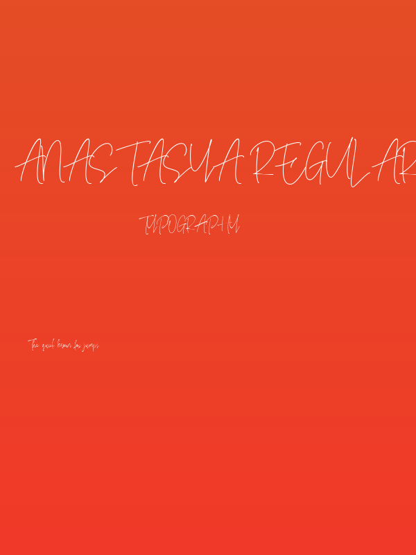 Anastasya Regular Poster