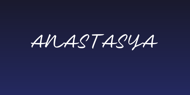 Anastasya Social Header