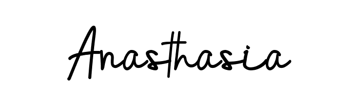 Anasthasia  Frei Schriftart Herunterladen