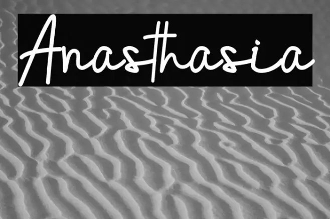 Anasthasia Font examples