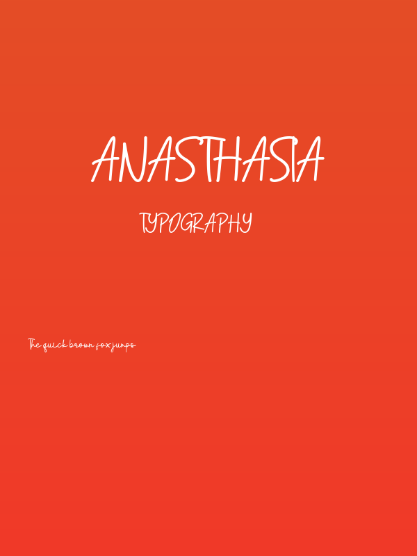 Anasthasia Poster