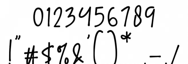 Anasthasya Signature Font OTHER CHARS