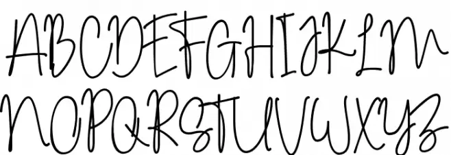 Anasthasya Signature Font UPPERCASE