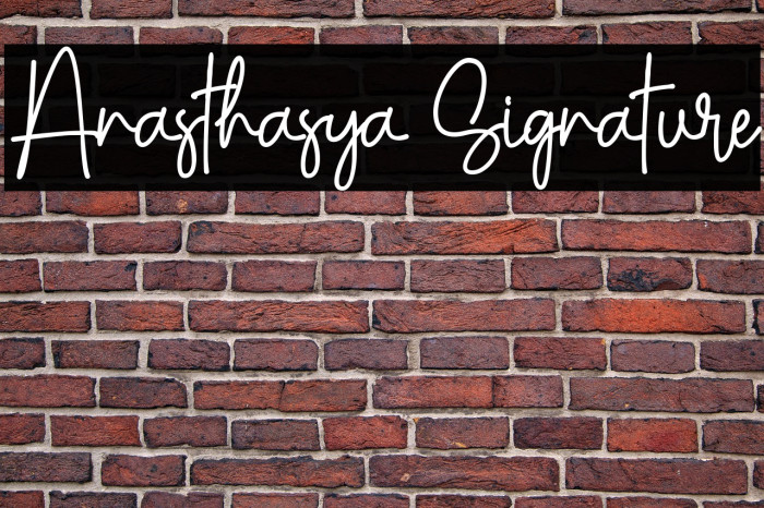 Anasthasya Signature Example 1