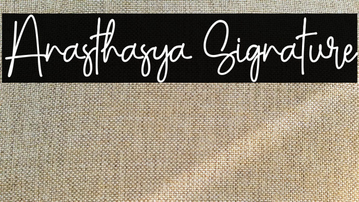 Anasthasya Signature Example 2