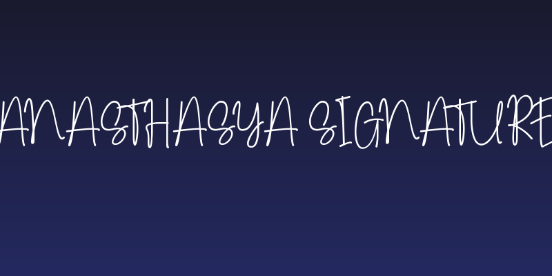 Anasthasya Signature Social Header