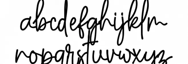 Anasthasya Signature Font LOWERCASE