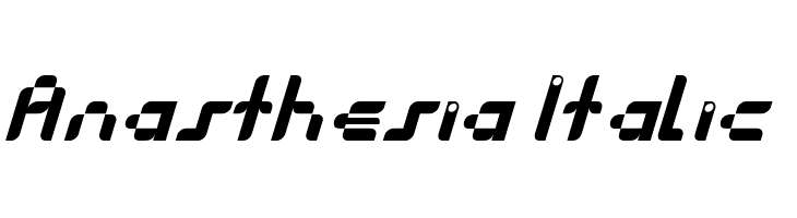 Anasthesia Italic Font
