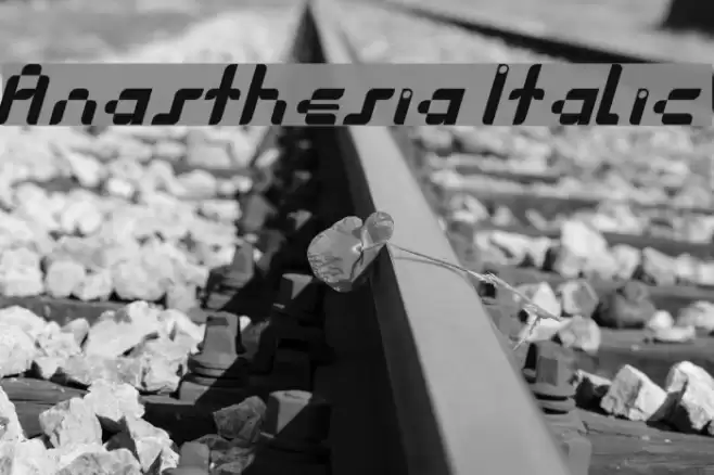 Anasthesia Italic Font examples