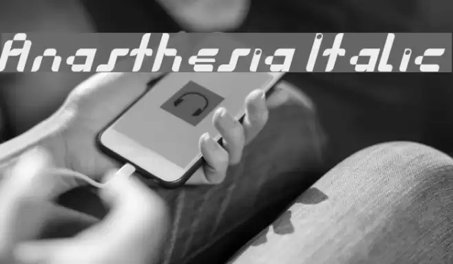 Anasthesia Italic Font examples