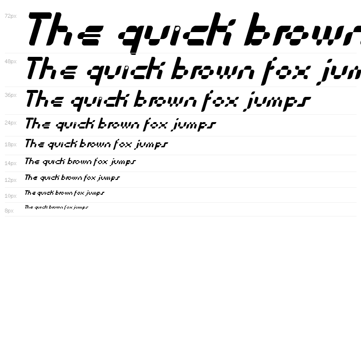 Anasthesia Italic Waterfall