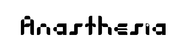 Anasthesia  フリーフォントのダウンロード