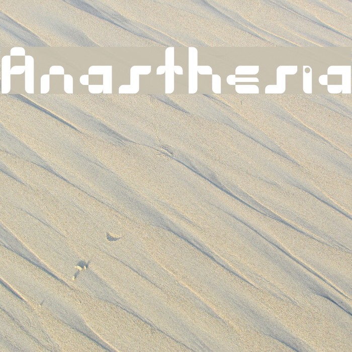 Anasthesia Font examples