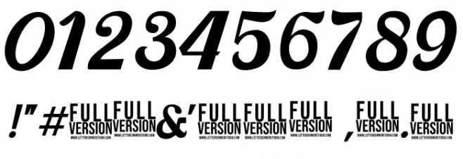 Anatasha Trial Font OTHER CHARS