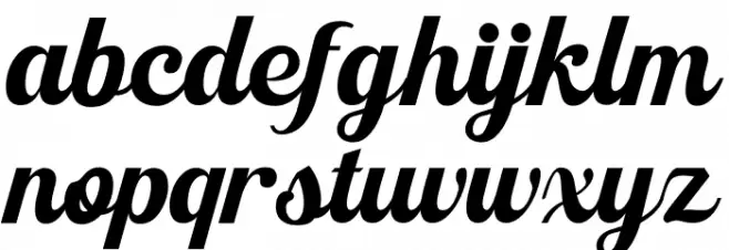 Anatasha Trial Font LOWERCASE