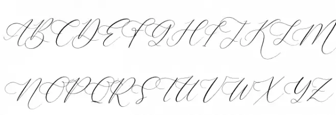 Anatasya Lenttera Italic Caratteri MAIUSCOLE