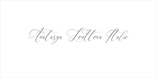 Anatasya Lenttera Italic Logo