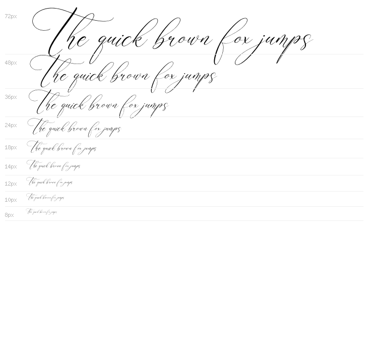 Anatasya Lenttera Italic Waterfall