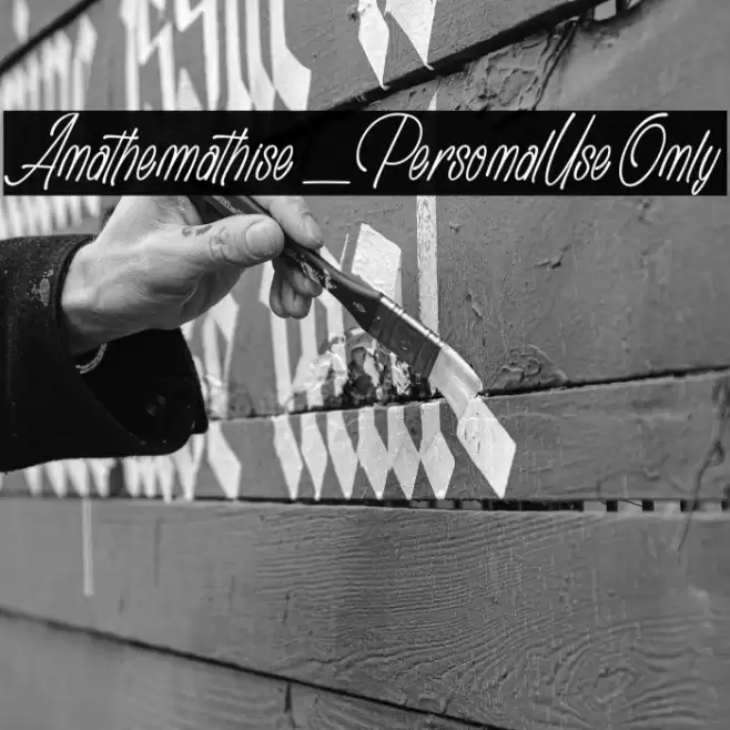 Anathemathise_PersonalUseOnly Font examples