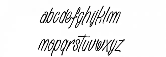 Anathemathise_PersonalUseOnly Schriftart Kleinbuchstaben