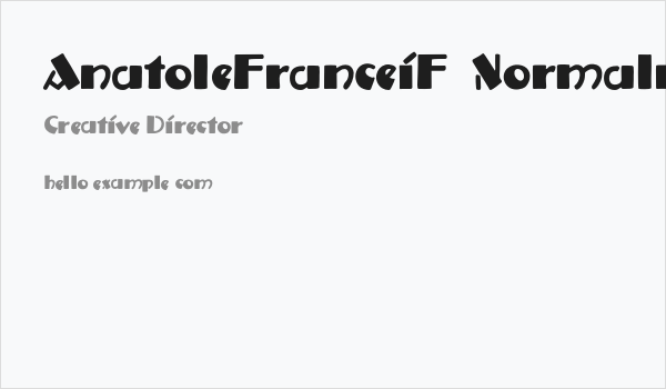 AnatoleFranceiF-Normalreduced Business Card