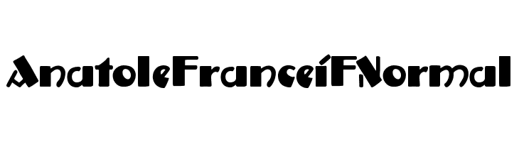 AnatoleFranceiFNormal Font