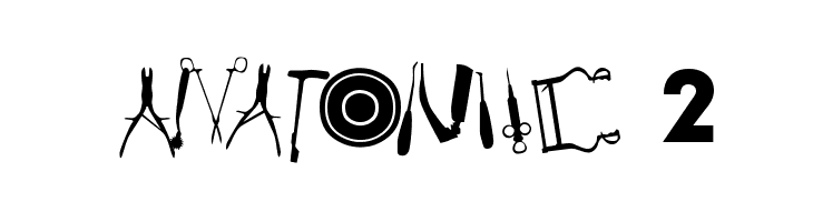 Anatomie 2  フリーフォントのダウンロード