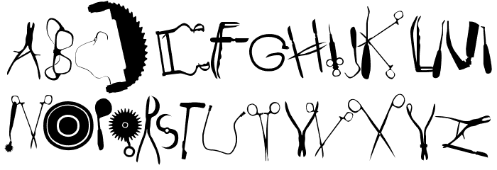 Anatomie 2 Font LOWERCASE