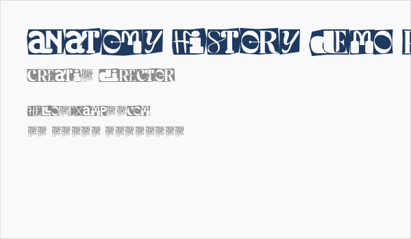 Anatomy History Demo Regular Business Card