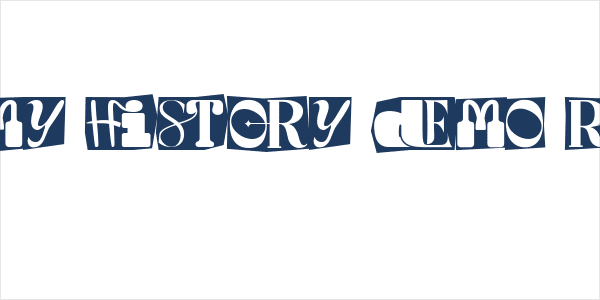 Anatomy History Demo Regular Logo