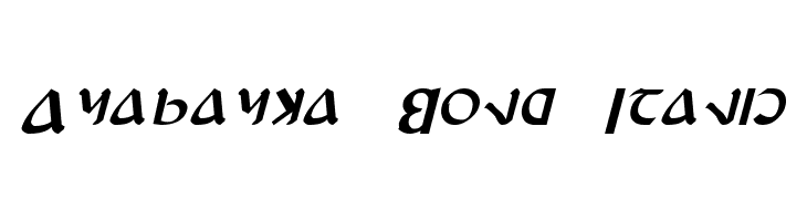 Anayanka Bold Italic  Скачать бесплатные шрифты