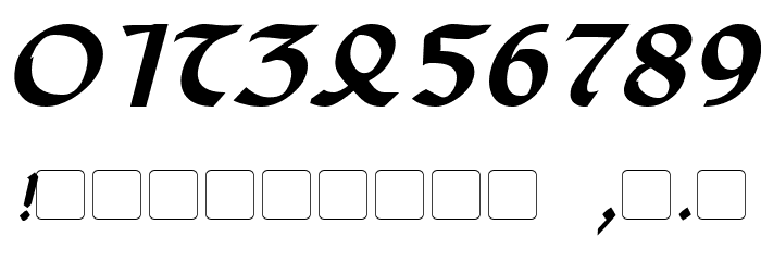 Anayanka Bold Italic Font OTHER CHARS