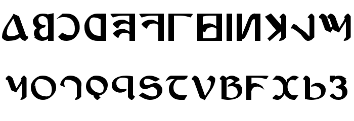 Anayanka Bold Font LOWERCASE