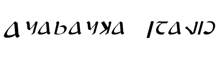 Anayanka Italic  नि: शुल्क फ़ॉन्ट्स डाउनलोड