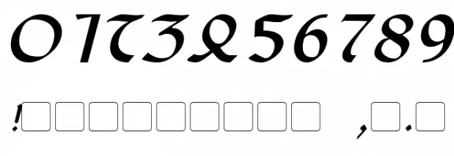 Anayanka Italic Font OTHER CHARS