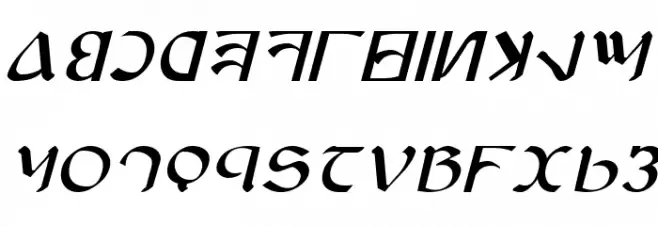 Anayanka Italic Schriftart Groß