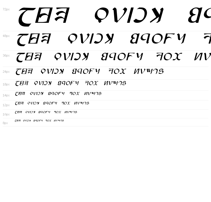 Anayanka Italic Waterfall