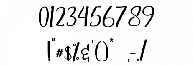 Anayu - Personal Use Font OTHER CHARS