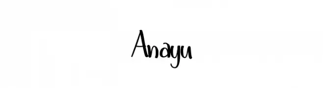 Anayu  フリーフォントのダウンロード
