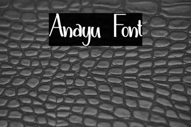 Anayu Font examples