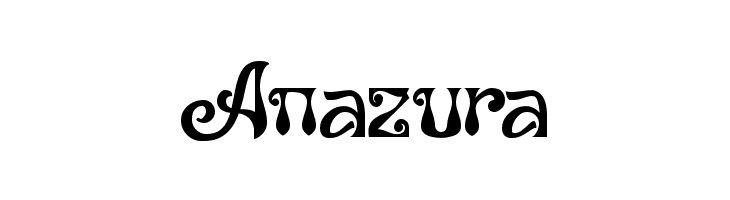 Anazura  नि: शुल्क फ़ॉन्ट्स डाउनलोड