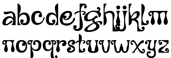 Anazura Font LOWERCASE